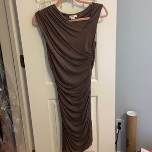 Helmet Lang ruched dress.